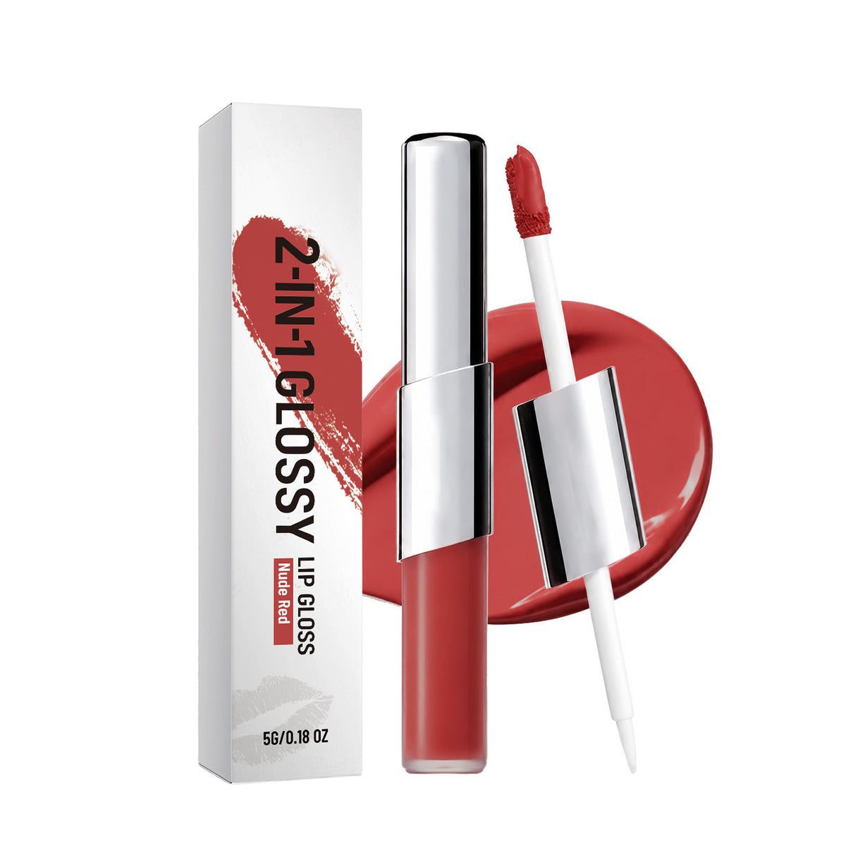 2-in-1 Moisturizing Lip Gloss with hydrating finish