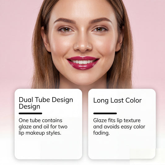 2-in-1 Moisturizing Lip Gloss with hydrating finish