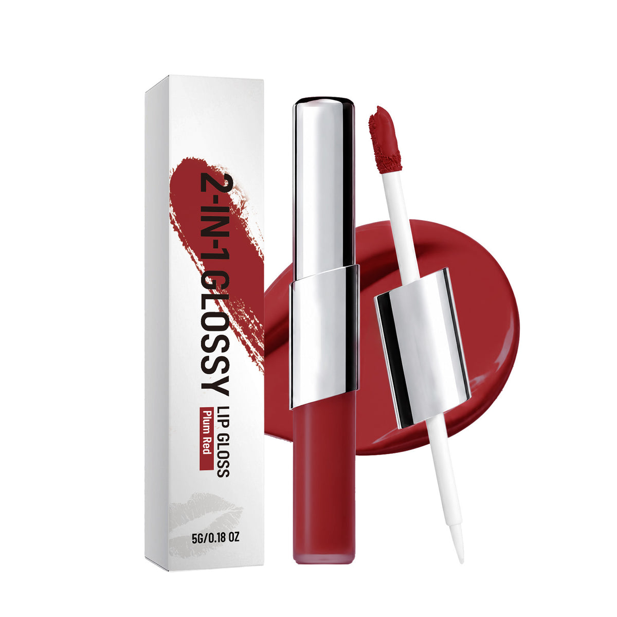 2-in-1 Moisturizing Lip Gloss with hydrating finish