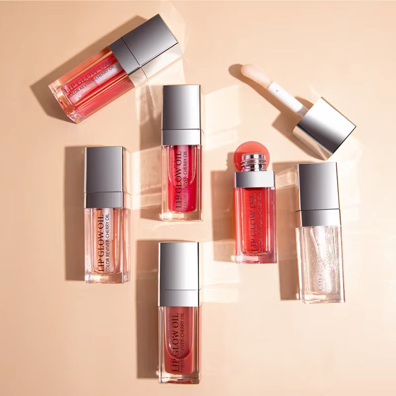 Sext Lip Oil 8Ml Cherry Pink Lips Plumper Gloss Hydrating Plumping Lips Coat Tinted Lip Plumper Serum Lips Glow Oil Makeup