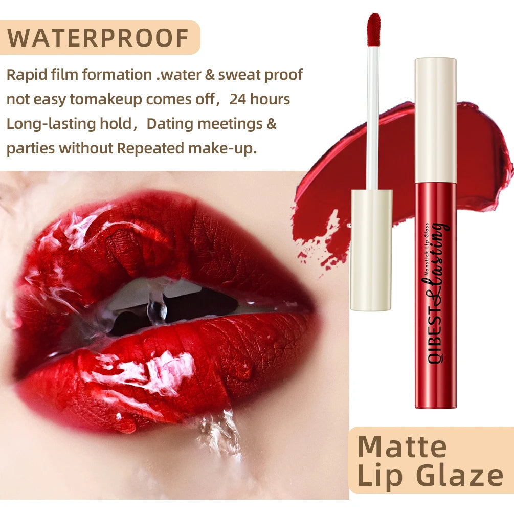 Vibrant 12-Color Matte Liquid Lipstick Set - Waterproof, Long-Lasting Lip Gloss for Every Occasion!