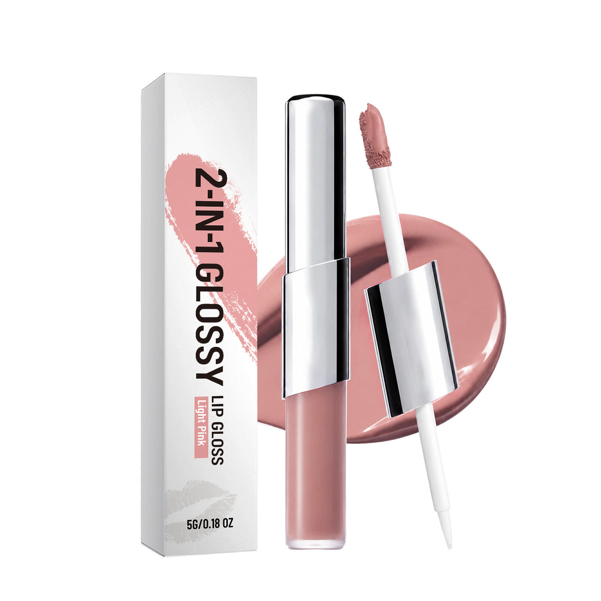 2-in-1 Moisturizing Lip Gloss with hydrating finish