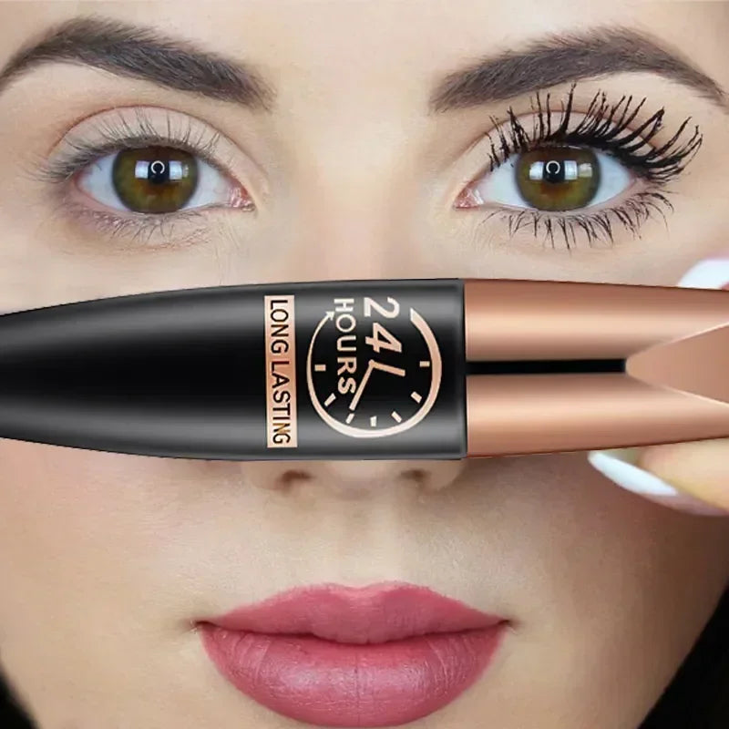 Ultimate 5D Waterproof Mascara for Lengthened, Beautiful Eyelashes - Silk Fiber Formula for Stunning Makeup Looks