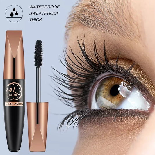 Ultimate 5D Waterproof Mascara for Lengthened, Beautiful Eyelashes - Silk Fiber Formula for Stunning Makeup Looks