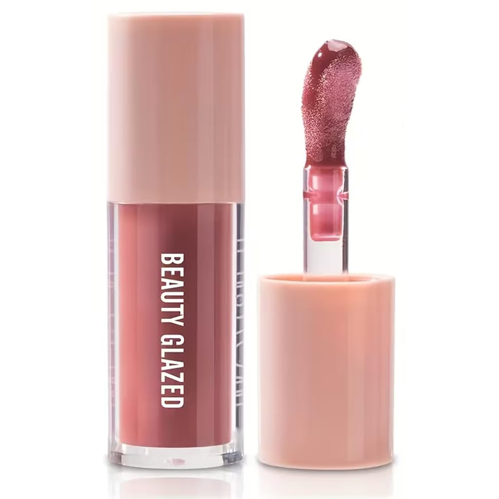 Berry Mauve Lip Gloss & Liner Duo - Achieve Juicy, Plump Lips with High Shine & Volume!