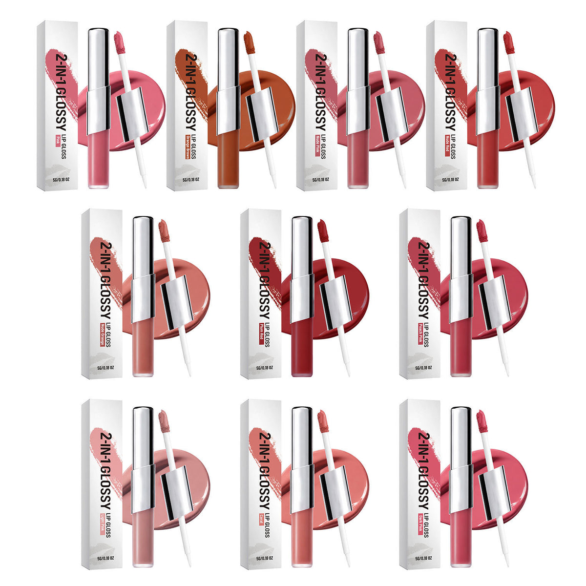 2-in-1 Moisturizing Lip Gloss with hydrating finish