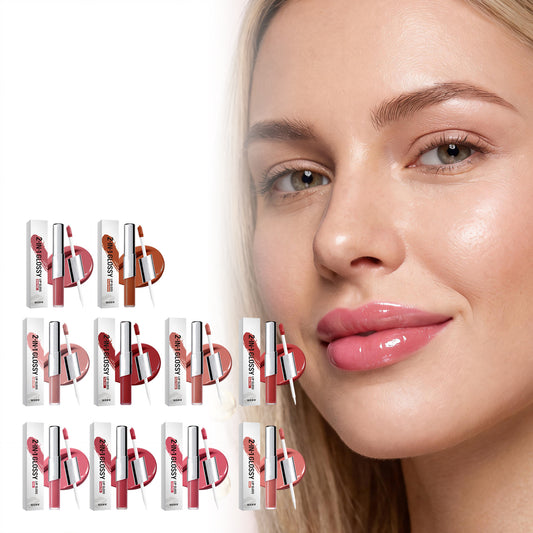 2-in-1 Moisturizing Lip Gloss with hydrating finish